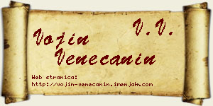 Vojin Venečanin vizit kartica